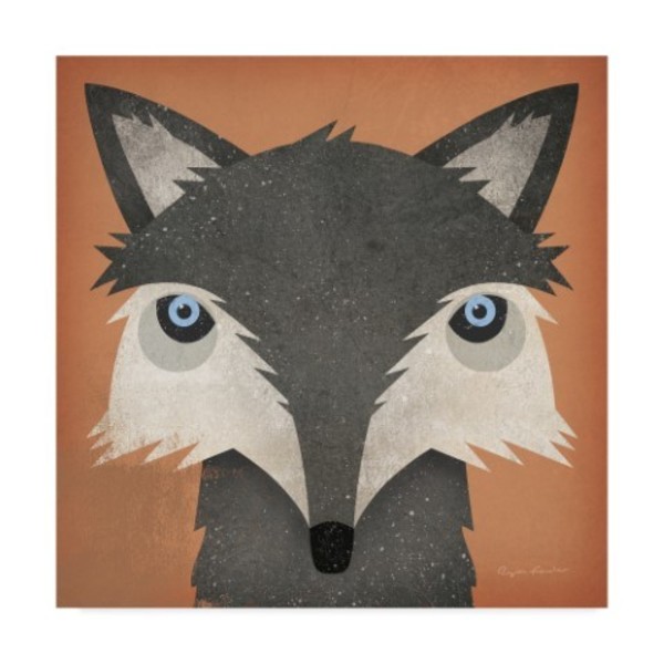 Trademark Fine Art Ryan Fowler 'Timber Wolf' Canvas Art, 14x14 WAP06293-C1414GG